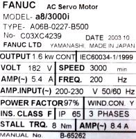 Fanuc A06B-0227-B500 image