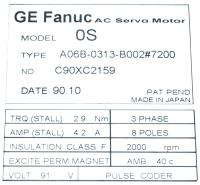 Fanuc A06B-0313-B002-7200 image