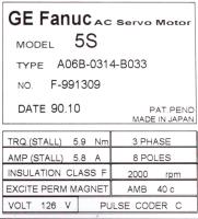 Fanuc A06B-0314-B033 image