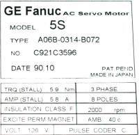 Fanuc A06B-0314-B072 image