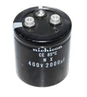 Nichicon  CAP-400V-2000UF-70-65-28