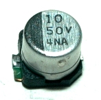 Panasonic  CAP-50V-10UF-5.8-6.3-SMD
