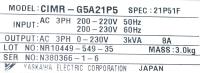 Yaskawa  CIMR-G5A21P5