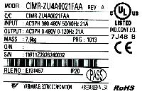 Yaskawa CIMR-ZU4A0021FAA image