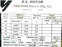 Yaskawa GEER-K-30-37 image