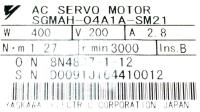 Yaskawa SGMAH-04A1A-SM21 image