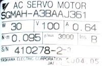 Yaskawa SGMAH-A3BAAJ361 image