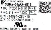 Yaskawa SGMAV-01ANA-YR13 image