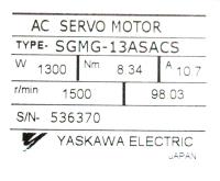 Yaskawa SGMG-13ASACS image