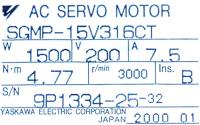Yaskawa SGMP-15V316CT image