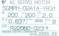 Yaskawa SGMPH-02A1A-YR31 image