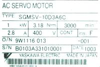 Yaskawa SGMSV-10D3A6C image