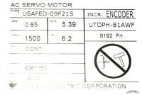 Yaskawa USAFED-09F21S image