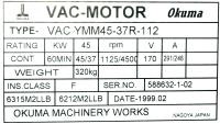 Okuma VAC-YMM45-37R-112 image